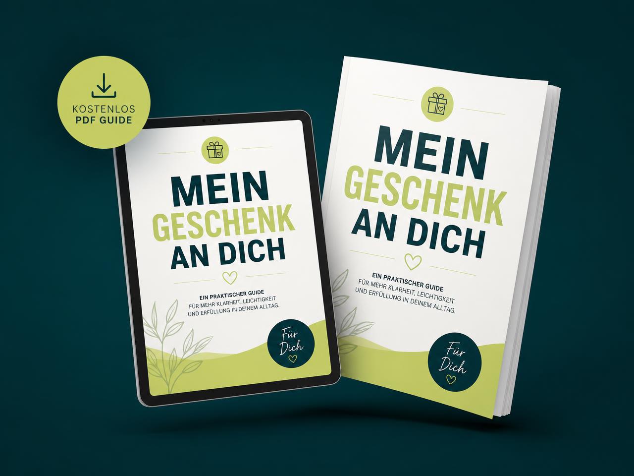 Freebie als PDF und auf einem Tablet